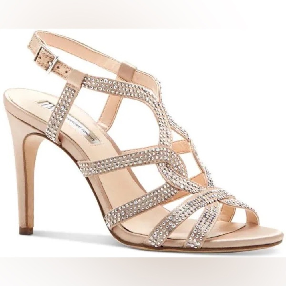 Inc used heels size 5 Elegant Tan Strappy Sandals